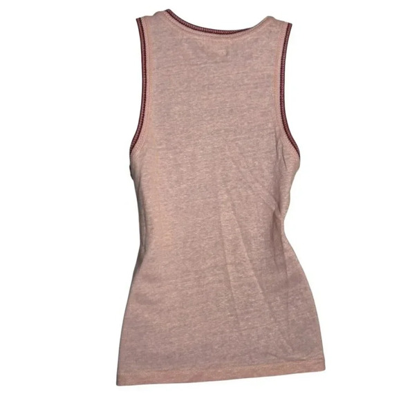 rag & bone 100% linen Knit blush pink tank top womens size Small - Picture 5 of 9
